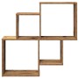 Estante de pared madera ingeniería envejecida 80x15x78,5 cm von , Regale und Regale - Ref: Foro24-856610, Preis: 31,22 €, Rab...