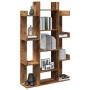 Librería de madera contrachapada envejecida 86x25,5x140 cm