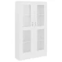 Vitrine aus weißem Sperrholz, 82,5 x 30,5 x 150 cm von vidaXL, Bücherregale und Regale - Ref: Foro24-802759, Preis: 132,92 €,...