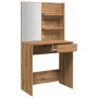 Tocador con espejo roble artisan 74,5x40x141 cm by , Tables - Ref: Foro24-857008, Price: 100,65 €, Discount: %