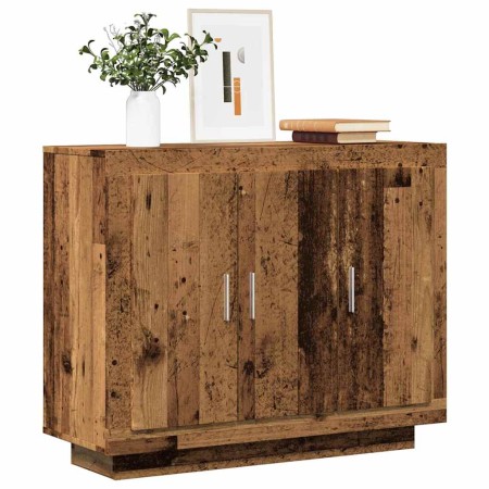 Aparador de madera de ingeniería envejecida 92x35x75 cm by , Sideboards - Ref: Foro24-856864, Price: 88,79 €, Discount: %