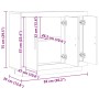 Aparador de madera de ingeniería envejecida 92x35x75 cm by , Sideboards - Ref: Foro24-856864, Price: 88,79 €, Discount: %