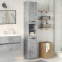 Armario de baño contrachapada gris hormigón 32x34x188,5 cm by , bathroom vanities - Ref: Foro24-856942, Price: 80,57 €, Disco...