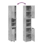 Armario de baño contrachapada gris hormigón 32x34x188,5 cm by , bathroom vanities - Ref: Foro24-856942, Price: 80,57 €, Disco...