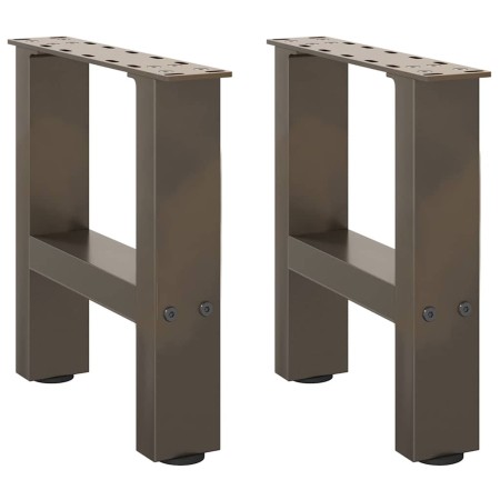 Patas para mesa de centro de acero natural 2 uds 30x(30-31) cm by , Table legs - Ref: Foro24-4013255, Price: 47,47 €, Discoun...