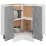 Armario inferior esquina madera de ingeniería gris hormigón de vidaXL, Armarios de cocina - Ref: Foro24-802493, Precio: 92,87...