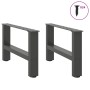 Patas de mesa de centro antracita 2 uds acero 50x(30-31) cm by , Table legs - Ref: Foro24-4013262, Price: 61,90 €, Discount: %