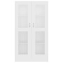 Vitrine aus weißem Sperrholz, 82,5 x 30,5 x 150 cm von vidaXL, Bücherregale und Regale - Ref: Foro24-802759, Preis: 145,67 €,...