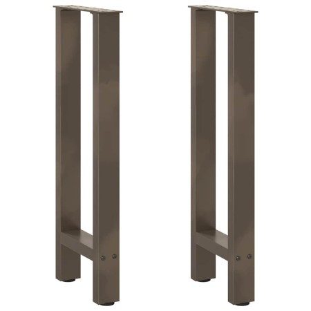 Patas para mesa de centro de acero natural 2 uds 28x(72-73) cm von , Tischbeine - Ref: Foro24-4013295, Preis: 62,70 €, Rabatt: %