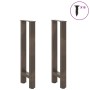 Patas para mesa de centro de acero natural 2 uds 28x(72-73) cm von , Tischbeine - Ref: Foro24-4013295, Preis: 62,70 €, Rabatt: %