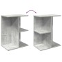 Mesitas de noche 2 uds contrachapada gris hormigón 46,5x29x61cm by , Nightstands - Ref: Foro24-858657, Price: 52,57 €, Discou...