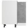 Betongrauer Eckunterschrank aus Holzwerkstoff von vidaXL, Küchenschränke - Ref: Foro24-802493, Preis: 94,23 €, Rabatt: %