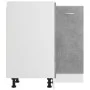 Concrete gray engineered wood corner lower cabinet by vidaXL, Kitchen cabinets - Ref: Foro24-802493, Price: 94,44 €, Discount: %