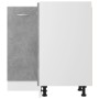 Betongrauer Eckunterschrank aus Holzwerkstoff von vidaXL, Küchenschränke - Ref: Foro24-802493, Preis: 94,23 €, Rabatt: %