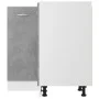 Concrete gray engineered wood corner lower cabinet by vidaXL, Kitchen cabinets - Ref: Foro24-802493, Price: 94,44 €, Discount: %