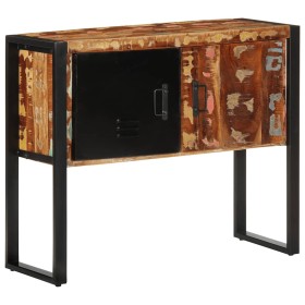 Mueble consola madera maciza reciclada multicolor 90x35x75 cm by , Side tables - Ref: Foro24-4013572, Price: 197,41 €, Discou...