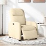 Sillón reclinable eléctrico de tela crema de , Sillones - Ref: Foro24-3302960, Precio: 233,08 €