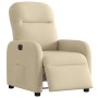 Sillón reclinable eléctrico de tela crema by , Armchairs - Ref: Foro24-3302960, Price: 233,08 €, Discount: %