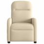 Sillón reclinable eléctrico de tela crema by , Armchairs - Ref: Foro24-3302960, Price: 233,08 €, Discount: %