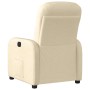 Sillón reclinable eléctrico de tela crema by , Armchairs - Ref: Foro24-3302960, Price: 233,08 €, Discount: %