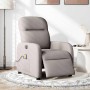 Sillón reclinable de masaje eléctrico tela gris taupe by , Armchairs - Ref: Foro24-3302969, Price: 242,01 €, Discount: %