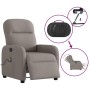 Sillón reclinable de masaje eléctrico tela gris taupe by , Armchairs - Ref: Foro24-3302969, Price: 242,01 €, Discount: %