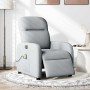 Sillón reclinable de masaje eléctrico tela gris claro by , Armchairs - Ref: Foro24-3302962, Price: 247,46 €, Discount: %