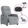 Sillón reclinable de masaje eléctrico tela gris claro by , Armchairs - Ref: Foro24-3302962, Price: 247,46 €, Discount: %