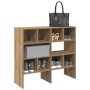 Zapateros 2 uds apilables roble artesanal 89,5x30x40 cm von , Kommoden-Organizer und Bar-Kleiderbügel - Ref: Foro24-858856, P...