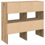 Zapateros 2 uds apilables roble artesanal 89,5x30x40 cm von , Kommoden-Organizer und Bar-Kleiderbügel - Ref: Foro24-858856, P...