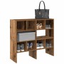 Zapateros 2 uds apilables madera vieja 89,5x30x40 cm von , Kommoden-Organizer und Bar-Kleiderbügel - Ref: Foro24-858854, Prei...