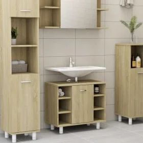 Badezimmerschrank aus eichenfarbenem Sperrholz, 60 x 32 x 53,5 cm von vidaXL, Badezimmermöbel - Ref: Foro24-802636, Preis: 48...