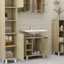 Oak-colored plywood bathroom cabinet 60x32x53.5 cm by vidaXL, Bathroom furniture - Ref: Foro24-802636, Price: 48,67 €, Discou...