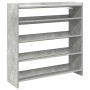 Mueble zapatero madera contrachapada gris hormigón 80x25x81 cm by , Shoe racks and shoe organizers - Ref: Foro24-859908, Pric...