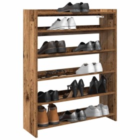 Mueble zapatero madera contrachapada madera vieja 80x25x100 cm by , Shoe racks and shoe organizers - Ref: Foro24-859903, Pric...