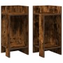 Mesas auxiliares 2 uds con estante ahumado roble 25,5x27x60 cm de , Mesas auxiliares - Ref: Foro24-858551, Precio: 41,89 €, D...