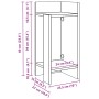 Mesas auxiliares 2 uds con estante ahumado roble 25,5x27x60 cm de , Mesas auxiliares - Ref: Foro24-858551, Precio: 41,89 €, D...