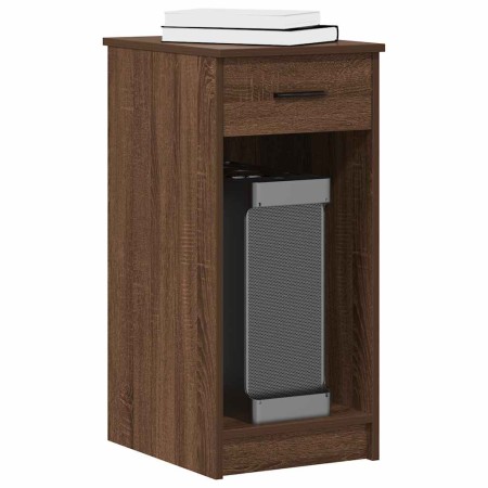Torre de ordenador con cajón roble marrón 35x45x77 cm by , Desks - Ref: Foro24-858746, Price: 62,99 €, Discount: %