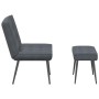 Sillón de relax con reposapiés terciopelo gris oscuro von , Stühle - Ref: Foro24-4012328, Preis: 90,17 €, Rabatt: %