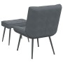 Sillón de relax con reposapiés terciopelo gris oscuro von , Stühle - Ref: Foro24-4012328, Preis: 90,17 €, Rabatt: %