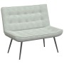 Banco de terciopelo gris claro 110x74x84 cm de , Bancos - Ref: Foro24-4012337, Precio: 137,14 €, Descuento: %