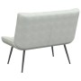 Banco de terciopelo gris claro 110x74x84 cm de , Bancos - Ref: Foro24-4012337, Precio: 137,14 €, Descuento: %