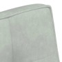Banco de terciopelo gris claro 110x74x84 cm de , Bancos - Ref: Foro24-4012337, Precio: 137,14 €, Descuento: %