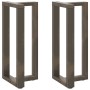 Patas de mesa bar forma T 2 uds acero natural 40x35x(90-91)cm by , Table legs - Ref: Foro24-4013075, Price: 141,40 €, Discoun...