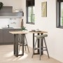 Patas de mesa bar forma T 2 uds acero natural 40x35x(90-91)cm by , Table legs - Ref: Foro24-4013075, Price: 141,40 €, Discoun...