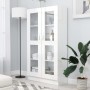 Glossy white engineered wood display case 82.5x30.5x150 cm by vidaXL, Bookcases and shelves - Ref: Foro24-802765, Price: 175,...