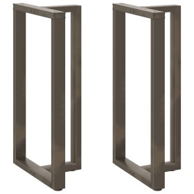 Patas mesa bar forma T 2 uds acero natural 60x35x(110-111) cm von , Tischbeine - Ref: Foro24-4013107, Preis: 162,79 €, Rabatt: %