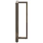 Patas mesa bar forma T 2 uds acero natural 60x35x(110-111) cm by , Table legs - Ref: Foro24-4013107, Price: 162,79 €, Discoun...