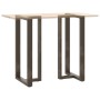 Patas mesa bar forma T 2 uds acero natural 60x35x(110-111) cm by , Table legs - Ref: Foro24-4013107, Price: 162,79 €, Discoun...