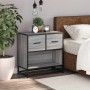 Mesita de noche sonoma gris 60x31x60 cm madera contrachapada de , Mesitas de noche - Ref: Foro24-848697, Precio: 66,37 €, Des...